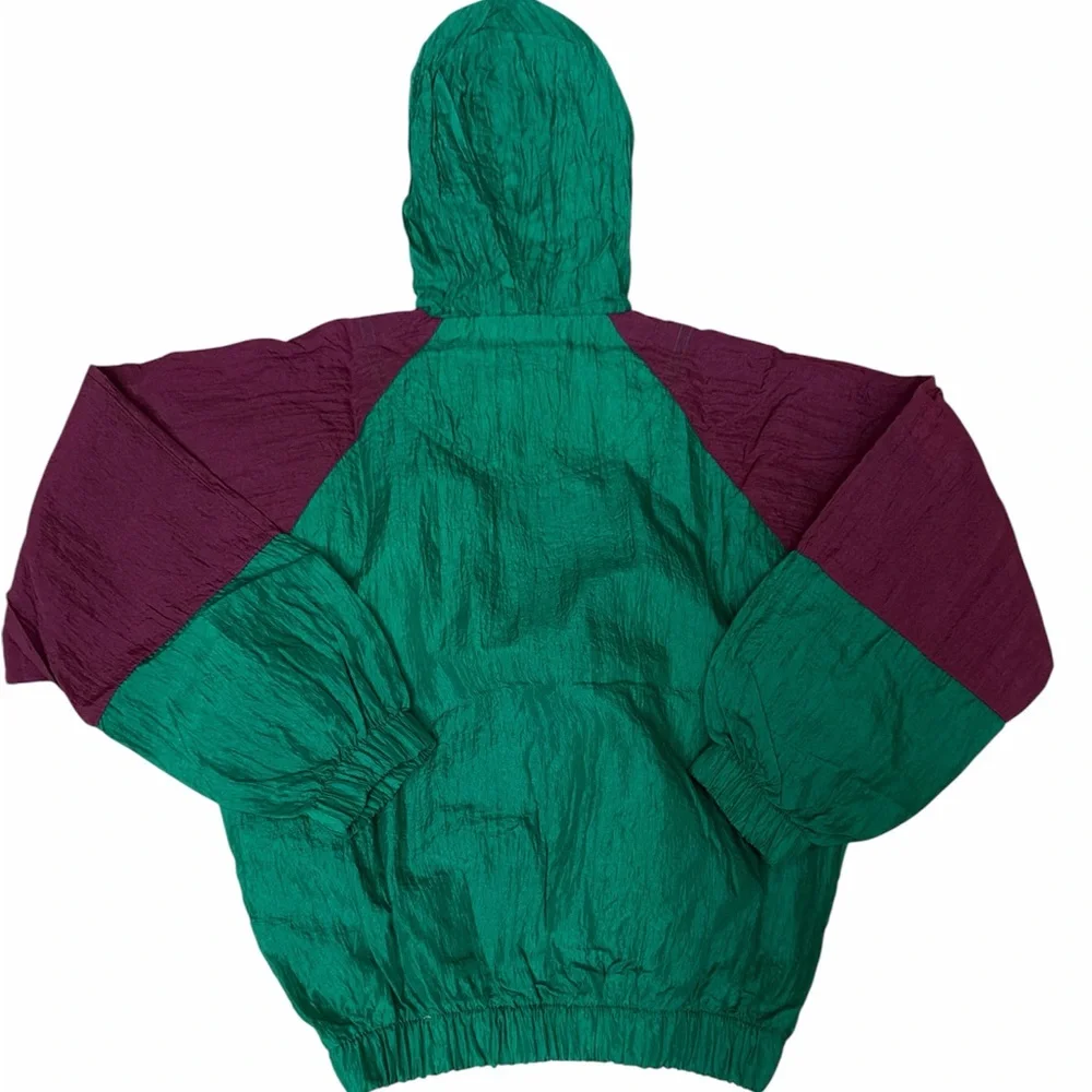 Vintage 80s/90s‎ Colorblock Tracksuit shorts Youth Half Zip Pullover Size Medium